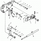 165 (2 BBL.)  MERCURY 224 I/L4  1987 0B434941 THRU 0B774251 Shift bracket , new design - with spring guide