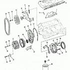 175  (2 BBL.)    GM 262 V-6  1987 0B527955 THRU 0B773242 Intake manifold and front cover , new design