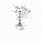 5.0L EFI     GM 305 V-8  1998 0L012052 THRU 0L339999 Крепление двигателя