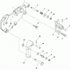496 MAG (Base Model) 0M025000 THRU 0M687082 Shift bracket(mechanical shift )(sn-0m659999 and below)