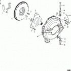 4.3L MPI  ALPHA/BRAVO 0M300000 THRU 0M614999 Flywheel, coupler and flywheel housing