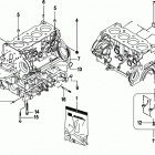 2.0L EI 130 70000000 THRU 70002129 Cylinder block, crankcase
