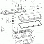 454 MAG. MPI BRAVO (GEN VI) GM 454 V-8 0L085400 THRU 0M024999 Cylinder head and rocker cover