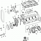 5.7LX EFI  (4 BBL.-TBI)  GM 350 V-8  1997 0K001506 THRU 0K999999 Intake manifold and front cover