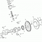 454 EFI  (GEN. V)     GM 454 V-8 1994-1996 0F115700 THRU 0F802349 Коленчатый вал, поршни и шатуны