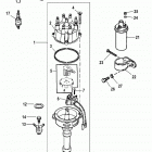 5.0L  (2 BBL.)    GM 305 V-8  1998-2001 0L015751 THRU 0M599999 Distibutor and ignition components