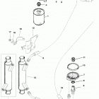 7.4LX BRAVO (MPI)(GEN. VI)  GM 454 V-8 1996-1997 0F802000 THRU 0K999999 Oil filter and adaptor