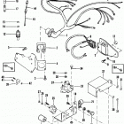 200 (2 BBL.)  GM 305 V-8 1987 0B525982 THRU 0B774444 Electrical components(ign. module mounted on exh. elbow)