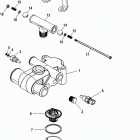 5.0L MPI ALPHA/BRAVO 1A623185 & Up Thermostat and housing, 7 point drain