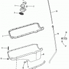 4.3L (GEN II) (2 BBL.)    GM 262 V-6 1992-1993 0D714107 THRU 0F000877 Oil pan and oil pump