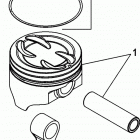 5.0L MPI ALPHA/BRAVO 1A623185 & Up Pistons and connecting rods
