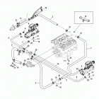 5.0L MPI ALPHA/BRAVO 0W060000 THRU 0W309999 Standard cooling system (bravo)(7 point drain)