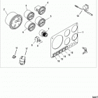 CMD 1.7 MI 120 I/L4 88109041 & Up Instrument panel kit components, full