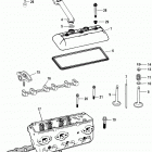 4.3L MPI ALPHA/BRAVO EC 1A637496 & Up Cylinder head and rocker cover