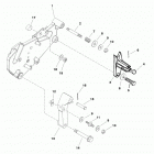 5.7L EFI (GEN+) REPOWER PLUS    GM 350 V-8 ALL Shift bracket (bravo engines)