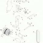 5.0L MPI ALPHA/BRAVO 0M300000 THRU 0M599999 Alternator and brackets