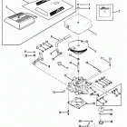 175  (2 BBL.)    GM 262 V-6  1987 0B527955 THRU 0B773242 Carburetor and throttle linkage(205 - 4.3l  /  lx)