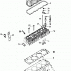 3.0L    GM 181 I/L4 1A002000 THRU 1A020543 Cylinder head and rocker cover