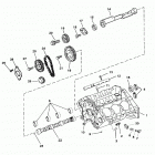 4.3L (GEN +) (2 BBL.)    GM 262 V-6 1998 0L010044 THRU 0M614999 Cylinder block and camshaft
