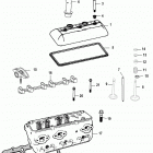 4.3L CARB ALPHA/BRAVO 1A063240 & Up Cylinder head and rocker cover