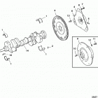 200  (2 BBL.)   GM 305 V-8  1987 0B525982 THRU 0B774444 Crankshaft and flywheel