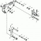 5.7LX EFI (4 BBL.-TBI)  GM 350 V-8 1996 0F752400 THRU 0K001505 Shift bracket (bravo engines)
