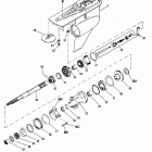 ALPHA ONE (GEN.II)    1991-1995 0D469859 THRU 0F679999 Корпус редуктора, вал гребного винта - стандартное враще...
