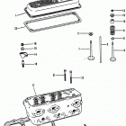 4.3L (GEN II) (2 BBL.)    GM 262 V-6 1992-1993 0D714107 THRU 0F000877 Cylinder head and rocker cover