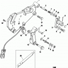 5.0L MPI ALPHA/BRAVO 0M600000 THRU 0W059999 Shift bracket(bravo)(sn-0m659999 and below)