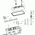 4.3L MPI  ALPHA/BRAVO 0W310000 THRU 0W649999 Cylinder head and rocker cover