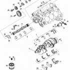4.3L CARB ALPHA/BRAVO 1A063240 & Up Cylinder block, camshaft, crankshaft and balanceshaft