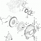 5.0L MPI ALPHA/BRAVO 0M300000 THRU 0M599999 Cylinder block-flywheel housing
