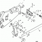 496 MAG (Base Model) 0M025000 THRU 0M687082 Shift bracket(mechanical shift )(sn-0m660000 and up)