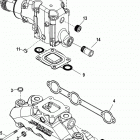 4.3L CARB ALPHA/BRAVO 1A063240 & Up Exhaust manifold and elbow