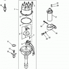 4.3L (GEN II) (2 BBL.)      GM 262 V-6 1996 0F601127 THRU 0F802999 Distributor and ignition components