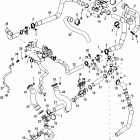 4.5L MPI 200 Alpha/Bravo 2A441953 & Up Raw water cooling, cooling hoses