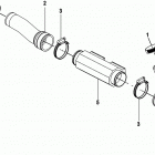 2.0L EI 130 70000000 THRU 70002129 Cooling hoses and cooler, inboard