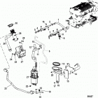 4.5L MPI 250 Alpha/Bravo EC 2A441953 & Up Fuel supply module and rail