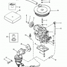 165 (2 BBL.)  MERCURY 224 I/L4  1987 0B434941 THRU 0B774251 Carburetor and fuel pump(165-170-3.7l)