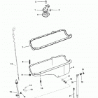 4.3L (GEN +) (2 BBL.)    GM 262 V-6 1998 0L010044 THRU 0M614999 Oil pan and oil pump