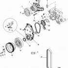 5.0L CARB ALPHA/BRAVO 0W650000 & Up Front cover and circulating pump