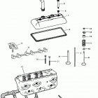 4.3L EFI  (GEN+) TBI    GM 262 V-6 0L619000 THRU 0M322780 Cylinder head and rocker cover