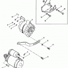 4.3L (GEN II) (2 BBL.)    GM 262 V-6 1992-1993 0D714107 THRU 0F000877 Starter motor and alternator