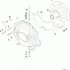496 MAG (Base Model) 0M025000 THRU 0M687082 Flywheel housing
