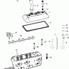 4.3L MPI  ALPHA/BRAVO 1A063240 & Up Cylinder head and rocker cover