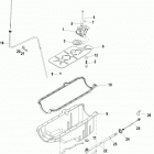 5.0L MPI ALPHA/BRAVO EC 1A623185 & Up Oil pan and oil pump