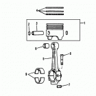 7.3L (BRAVO & MIE) DIESEL  NAV 444 V-8 1994-1996 0F060000 AND UP Pistons and connecting rods
