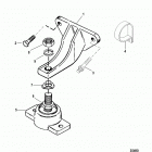 350 MAG MPI ALPHA/BRAVO 0L010019 THRU 0L339999 Крепление двигателя