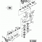 ALPHA ONE SS            1986-1989 ALL THRU none Driveshaft housing and gear assembly(iii ssm)