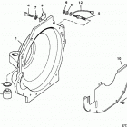 200  (2 BBL.)   GM 305 V-8  1987 0B525982 THRU 0B774444 Flywheel housing